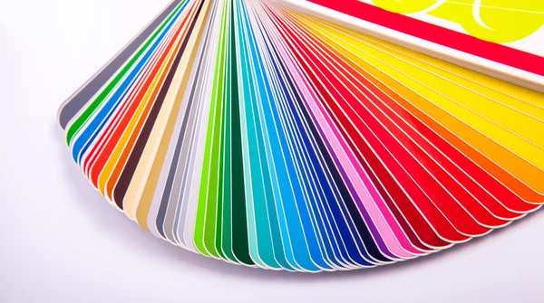 Próbkę koloru Przewodnik - dla projektantów i drukarki (kąt widzenia) — Zdjęcie stockowe