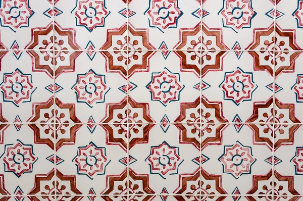 Traditional Portuguese azulejos, painted ceramic tilework — Stock Photo, Image