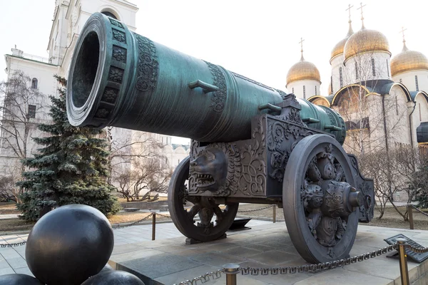 Zar Puschka (Königskanone) im Moskauer Kreml. Russland — Stockfoto