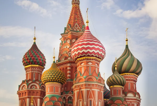 Catedral de São Basílio na Praça Vermelha em Moscou — Fotografia de Stock