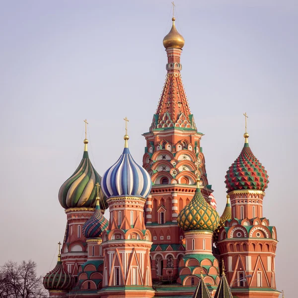 Catedral de São Basílio na Praça Vermelha em Moscou — Fotografia de Stock