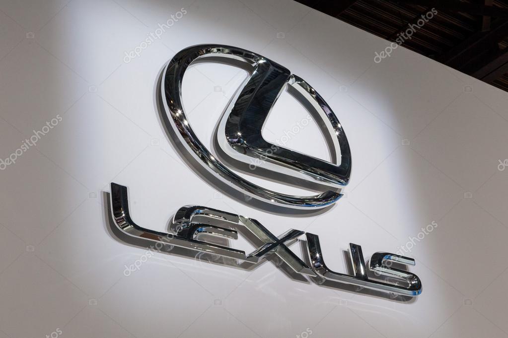 MOSCOW, RUSSIA - SEPTEMBER 04, 2012: Emblem of Lexus.