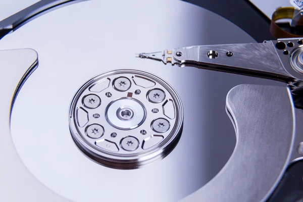 Close up of open computer hard disk drive — Stock Photo, Image
