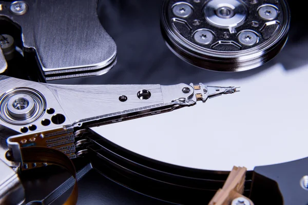 Close up of open computer hard disk drive — Stock Photo, Image