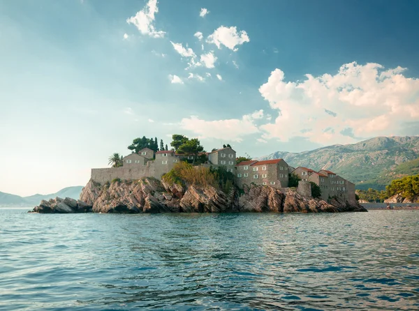 Sveti Stefan, small islet and resort in Montenegro — Stock Photo, Image