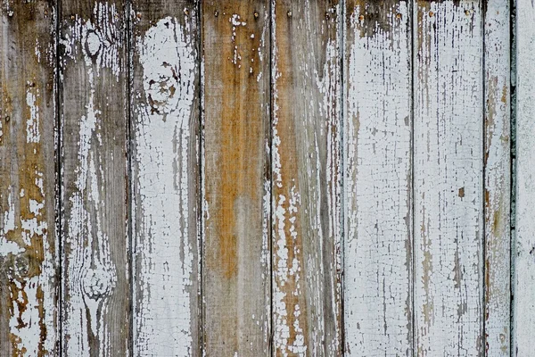 Houten planken met gebarsten kleur verf, achtergrond — Stockfoto