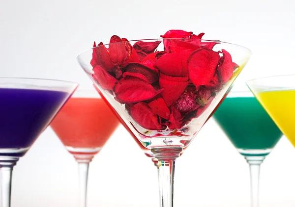 Glass of martini isolated on a white background — Stock Photo, Image