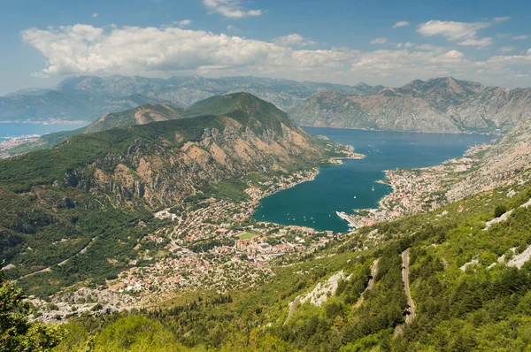 Panoramiczny widok na kotor, Czarnogóra — Zdjęcie stockowe