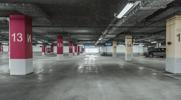 Mur de parking vide. Contexte urbain et industriel — Photo