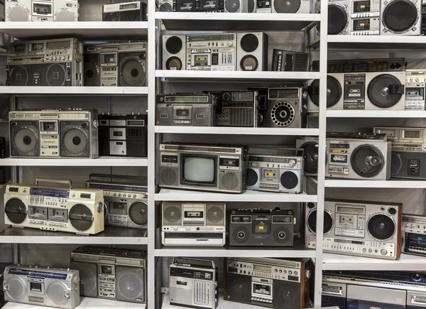 Old cassette recorders — Stock Photo, Image