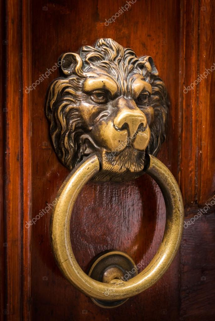 Lion Head Door Knocker Stock Photo by ©gilmanshin 83953988