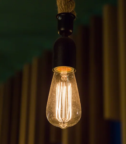 Güzel retro tarzı aydınlatma ampul dekor — Stok fotoğraf
