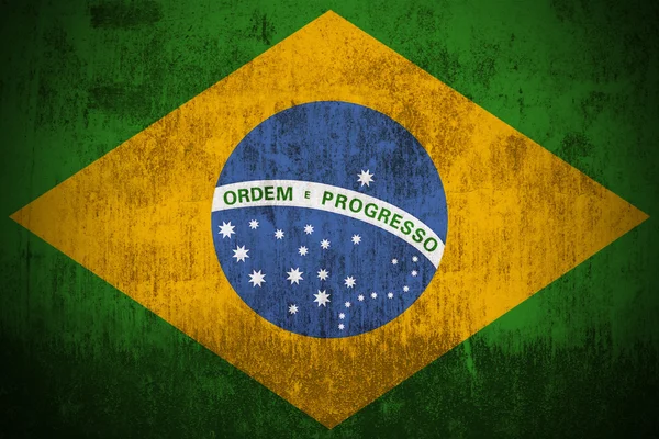 Grunge Flag Of Brazil — Stock Photo, Image