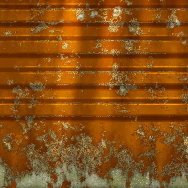 Naranja superficie metálica oxidada pintada — Foto de Stock