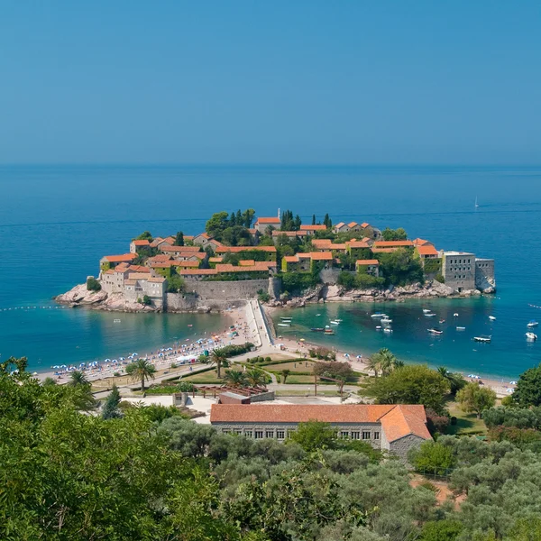 Sveti Stefan resort em Montenegro — Fotografia de Stock
