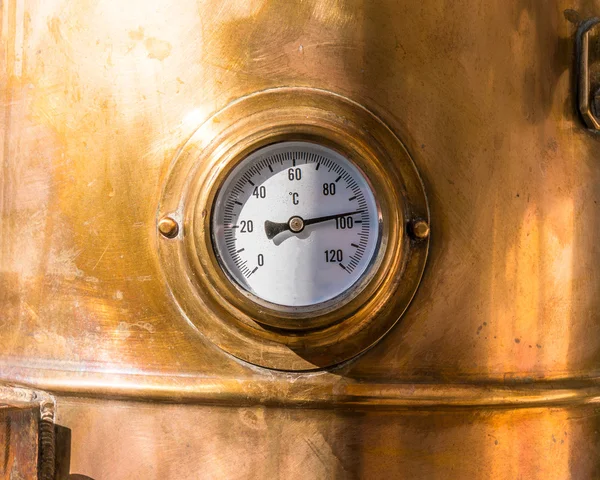 Close-up vintage pressure gauge — Stock Photo, Image