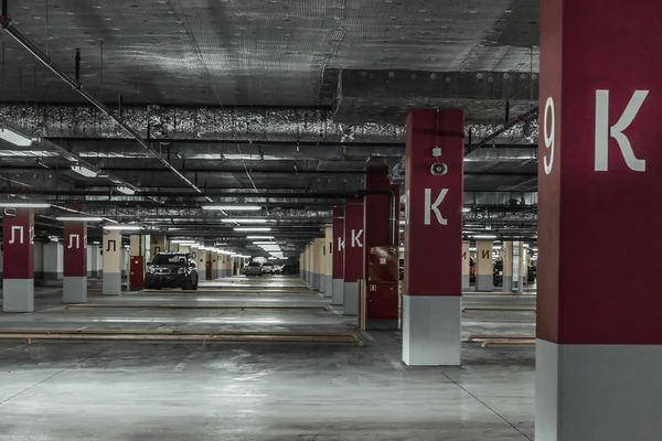 Parede de estacionamento vazia. Fundo urbano — Fotografia de Stock