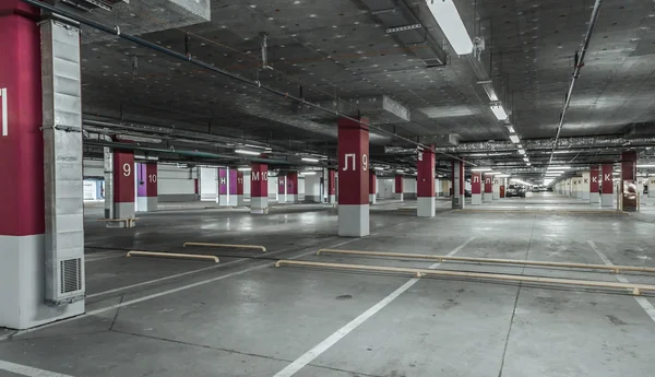 Parede de estacionamento vazia. Fundo urbano — Fotografia de Stock