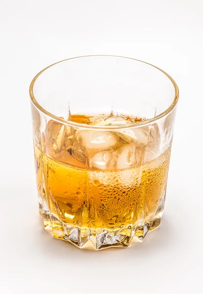 Vaso de whisky y hielo —  Fotos de Stock