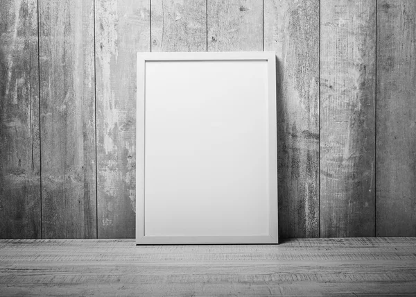 Empty modern style frame on wall — Stock Photo, Image