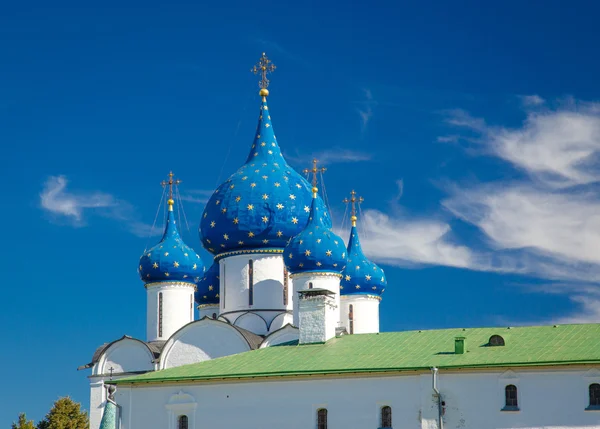 Ortodox templom a közelben folyó, Suzdal, Oroszország — Stock Fotó