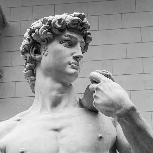 Detalj av staty - David av Michelangelo — Stockfoto