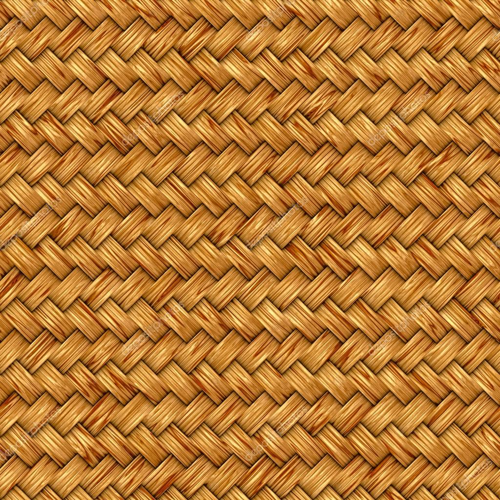 Wicker seamless texture pattern background Stock Photo by ©gilmanshin