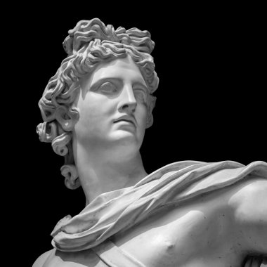 Apollo Belvedere statue Detail clipart