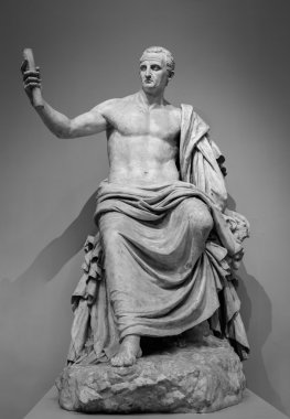Marble roman statue emperor Nerva clipart