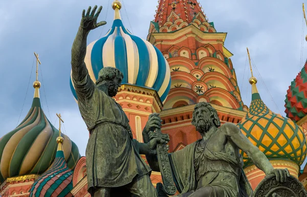 Monumentos de Moscú a Minin y Pozharskiy —  Fotos de Stock