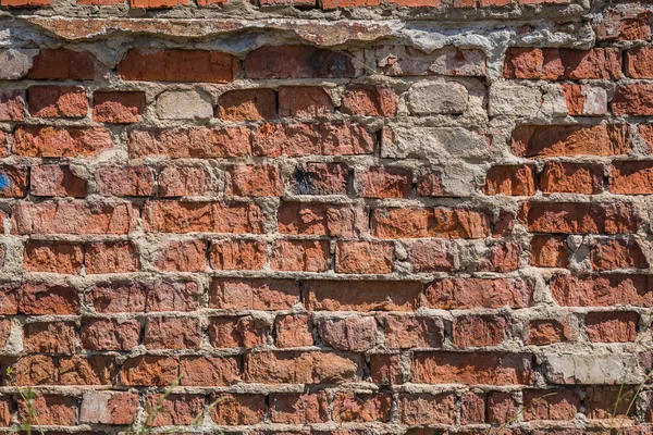 Röd tegel vägg bakgrund — Stockfoto