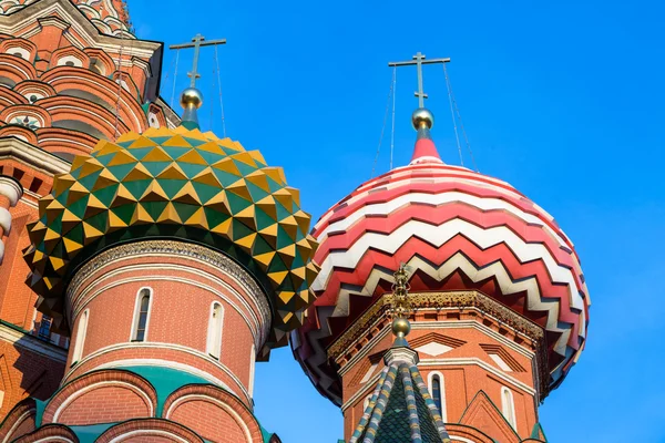 Detail of St. Basils cathedral on Red Square — Stock Photo, Image