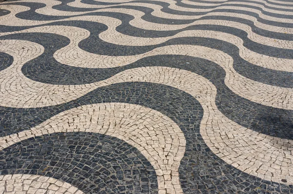 Typical portuguese cobblestone pavement — Stock Photo, Image