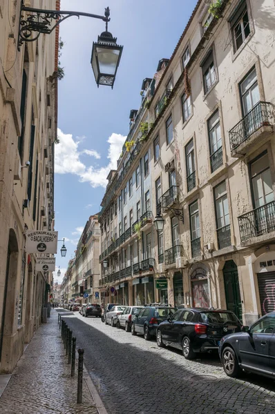 Old street in Lisbon downtown — Stock Photo, Image