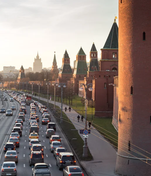 Московский Кремль и набережная — стоковое фото