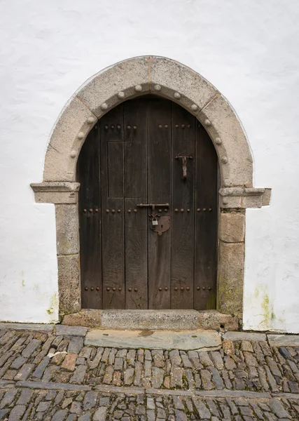 Old door in the city of Lisbon, Portugal — Stock Photo, Image