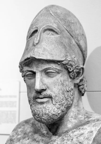 Ancient marble portrait bust of Pericles — Stock Photo, Image