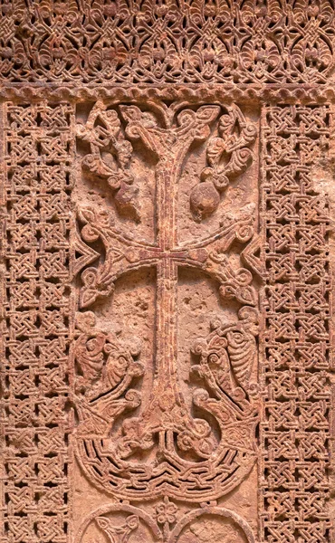 Pattern on a facade of the Armenian church — Stock Photo, Image