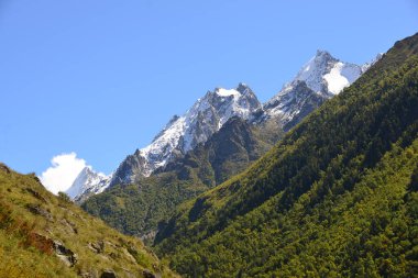 Rusya 'nın Büyük Kafkasya Dağları manzarası