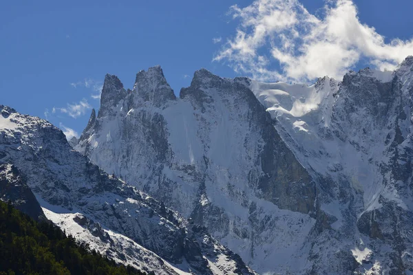 Vista Gran Cordillera Del Cáucaso Rusia — Foto de Stock