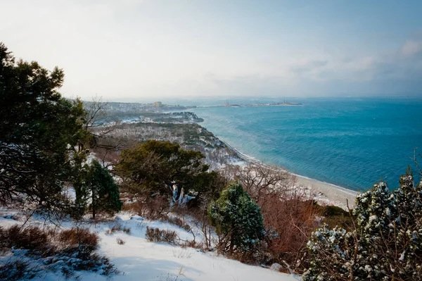 Utrish Winter Landscape View Black Sea — Stock Photo, Image