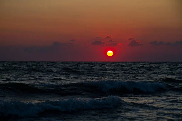 Anapa Beach Amazing Sea Sunset Sea — Stock Photo, Image