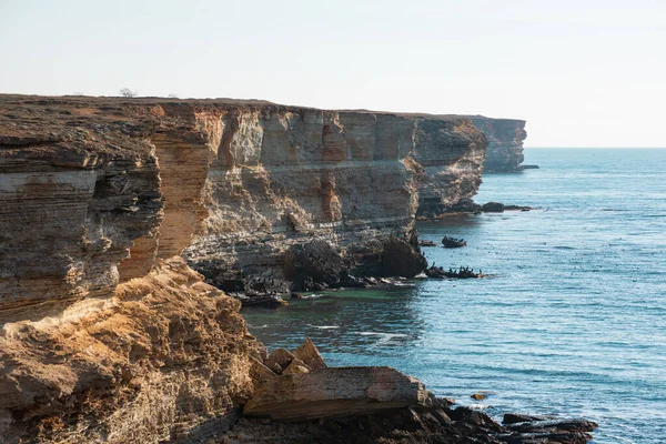 Pintoresco Paisaje Marino Península Tarkhankut Crimea — Foto de Stock