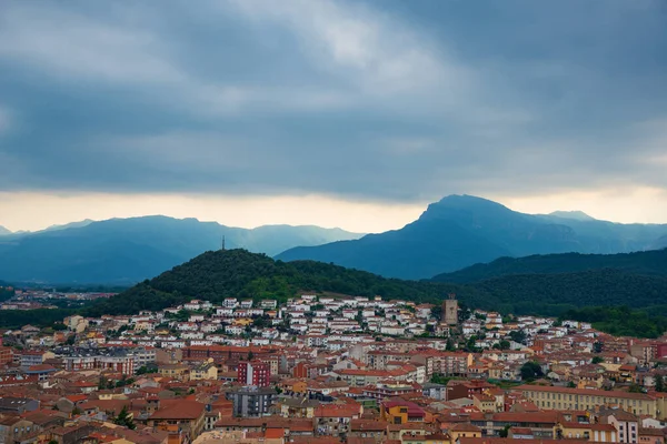 Vista Ciudad Olot Girona España — Foto de Stock