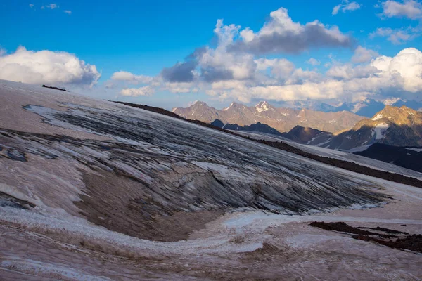 Montañas Cordillera Caucásica Vista Desde Rusia Kabardino Balkaria — Foto de Stock