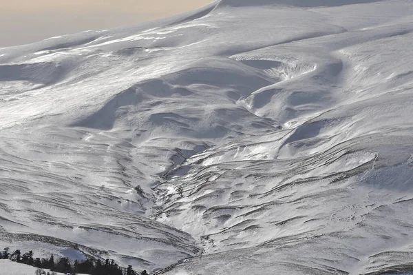 清晨白雪覆盖的阿尔卑斯山美景 — 图库照片
