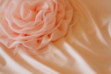 Kumaştan güzel bir gül, parlak bir düğün geçmişi var. Boşluğu kopyala