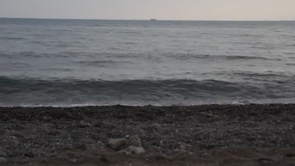 夕方の黒海の水 — ストック動画