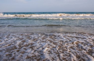 İspanya, Calafell 'de Akdeniz Plajı