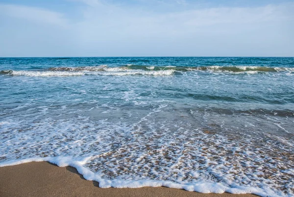Beach Mediterranean Sea Calafell Spain — Stock Photo, Image